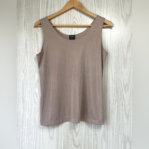 Chico’s Travelers Classic Essentials Tank Top Taupe Size 1 (M/8)EUC - Picture 6 of 6